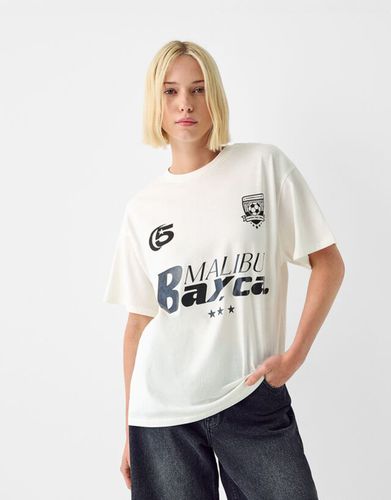 Camiseta Manga Corta Sport Mujer L - Bershka - Modalova