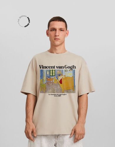 Camiseta Vincent Van Gogh Manga Corta Boxy Fit Print Hombre L - Bershka - Modalova