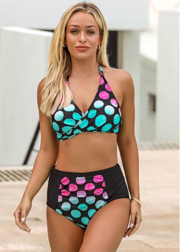 Polka Dot High Waisted Bikini Set - unsigned - Modalova