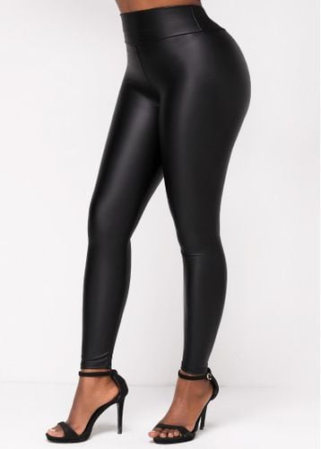 Black Skinny Elastic Waist High Waisted Leggings - unsigned - Modalova