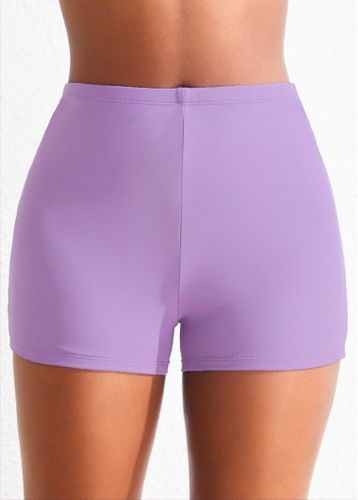 Mid Waisted Light Purple Swimwear Shorts - unsigned - Modalova