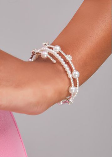 Silvery White Bracelets & Bangles - unsigned - Modalova