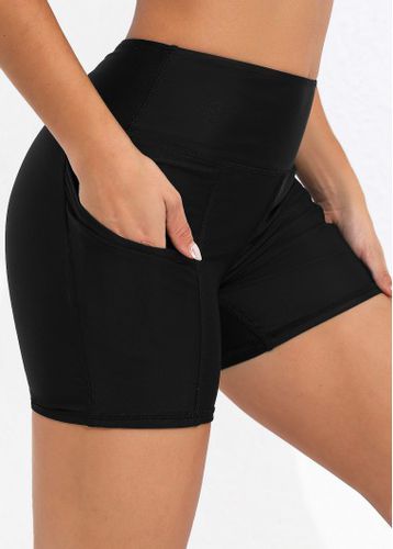 Pocket Detail High Waisted Swim Shorts - unsigned - Modalova