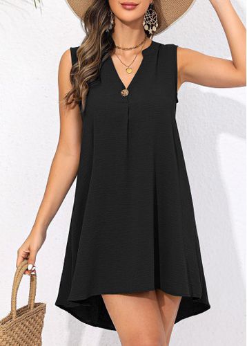 Button Split Black Cover Up - unsigned - Modalova