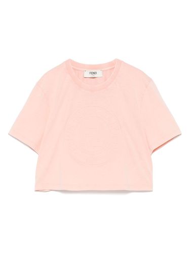 Fendi Logo Cotton T-Shirt - Fendi - Modalova