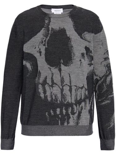 Skull Print Sweater - Alexander McQueen - Modalova