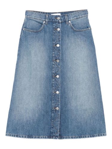 Denim Cotton Midi Skirt - Stella McCartney - Modalova