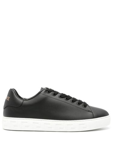 Versace Greca Leather Sneakers - Versace - Modalova
