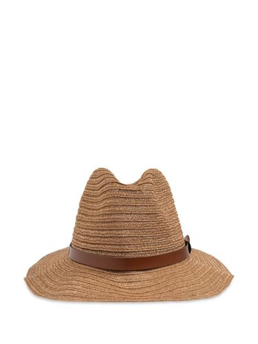 Emporio Armani Straw Fedora Hat - Emporio Armani - Modalova