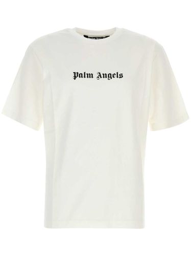 Classic Logo Cotton T-Shirt - Palm Angels - Modalova
