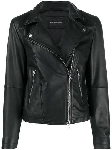 Emporio Armani Leather Jacket - Emporio Armani - Modalova