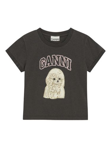 GANNI Poodle Organic Cotton T-Shirt - GANNI - Modalova