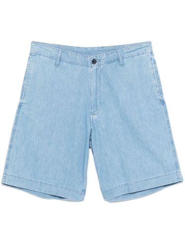 Organic Cotton Denim Bermuda Shorts - Emporio Armani - Modalova