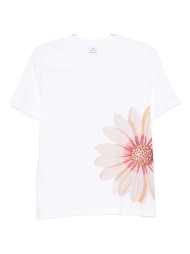 Zinnia Print Cotton T-Shirt - PS PAUL SMITH - Modalova
