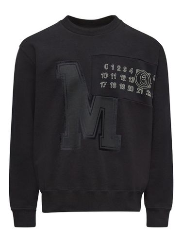 Logo Cotton Crewneck Sweatshirt - MM6 Maison Margiela - Modalova