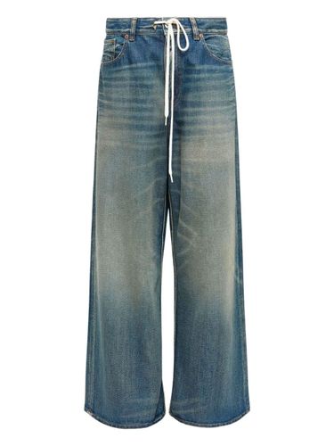 Wide-Leg Denim Cotton Jeans - MM6 Maison Margiela - Modalova