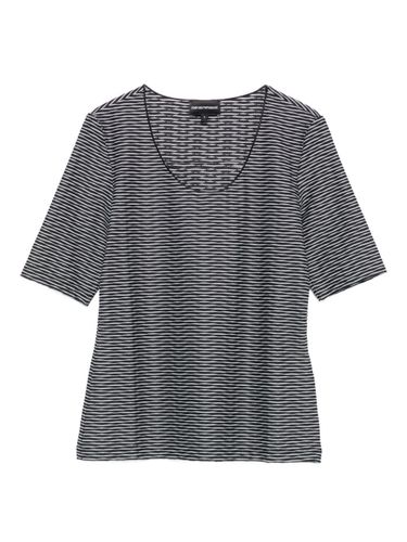 Emporio Armani Printed Crewneck Top - Emporio Armani - Modalova