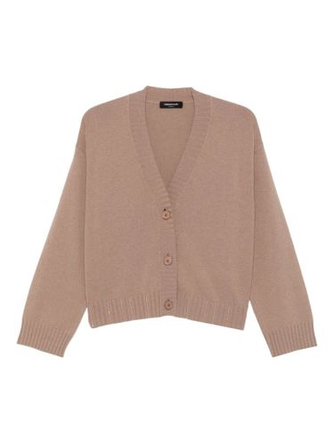Wool V-Necked Cardigan - Fabiana Filippi - Modalova