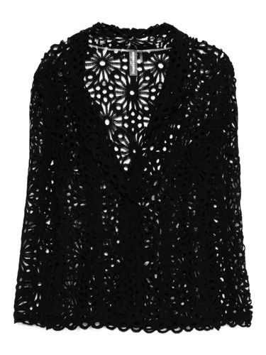 Lace Single-Breasted Blazer Jacket - Norma Kamali - Modalova