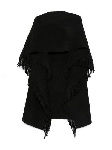 TOTEME Fringed Wool Poncho - TOTEME - Modalova