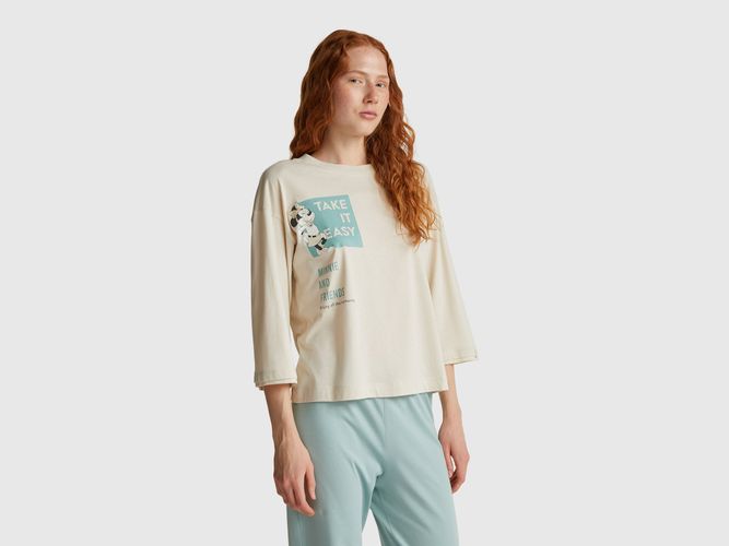 Benetton, T-shirt Avec Slogan Et Imprimé disney Minnie, Taille: L, - United Colors of Benetton - Modalova