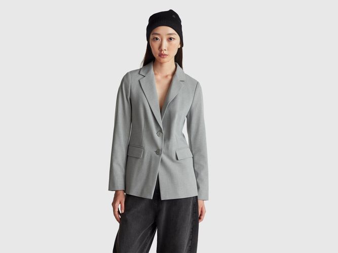 Benetton, Blazer Slim, Gris, Femme - United Colors of Benetton - Modalova