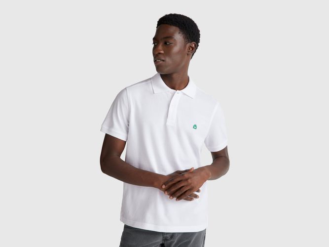 Benetton, Polo Coupe Régulière, Taille: XXL, Blanc - United Colors of Benetton - Modalova