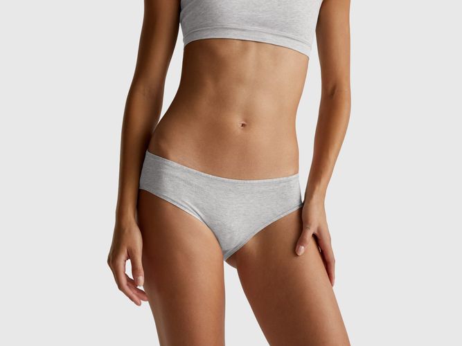 Benetton, Slip En Coton Super Extensible, Taille: M-L, Gris Clair - United Colors of Benetton - Modalova