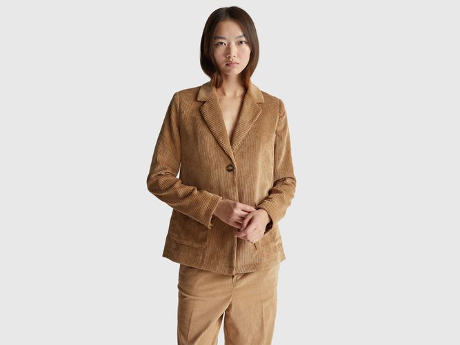 Benetton, Blazer En Velours Côtelé, - United Colors of Benetton - Modalova