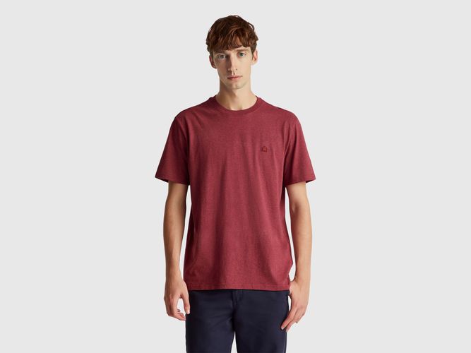 Benetton, T-shirt Coupe Décontractée, Taille: XXL, Bordeaux - United Colors of Benetton - Modalova