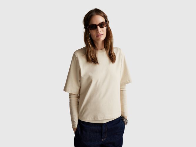 Benetton, T-shirt Coupe Boxy 100% Coton, Taille: L, - United Colors of Benetton - Modalova