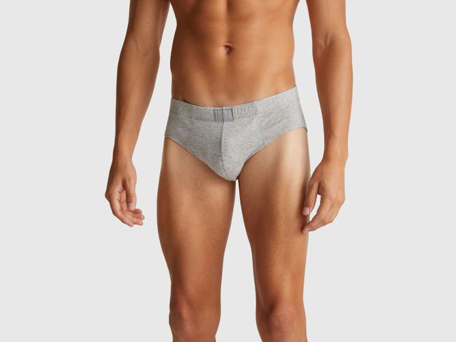 Benetton, Slip En Coton Mélangé, Taille: L, Gris Clair - United Colors of Benetton - Modalova