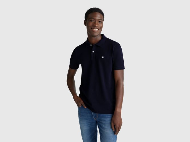 Benetton, Polo Coupe Slim, Taille: XXL, Bleu Foncé - United Colors of Benetton - Modalova