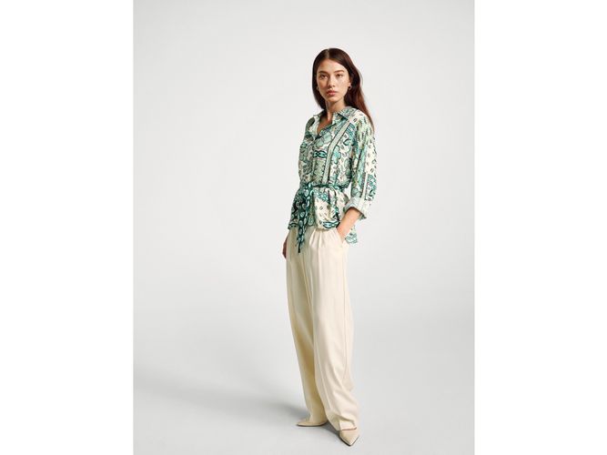 Benetton, Chemise À Imprimé Bandana, Taille: S, Multicolore - United Colors of Benetton - Modalova