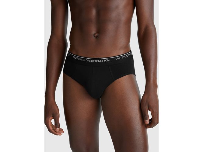 Benetton, Slip En Coton Extensible, Taille: L, Noir - United Colors of Benetton - Modalova