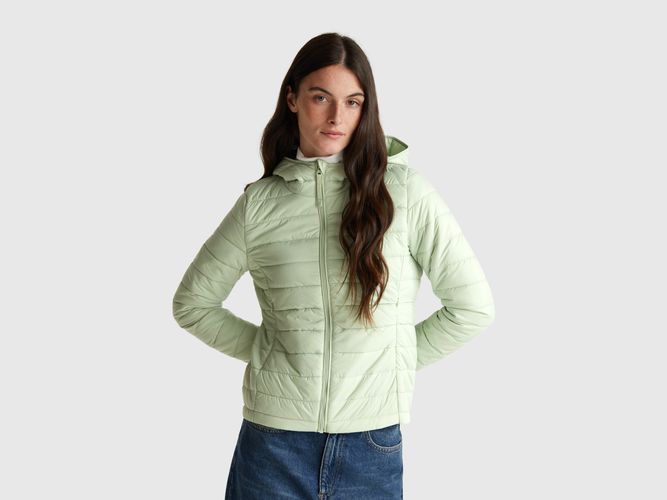 Benetton, Veste Matelassée Coupe Slim, Taille: L, Vert Clair - United Colors of Benetton - Modalova