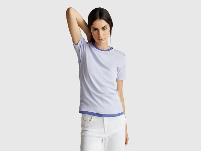 Benetton, T-shirt Coupe Régulière, Taille: L, Lilas - United Colors of Benetton - Modalova