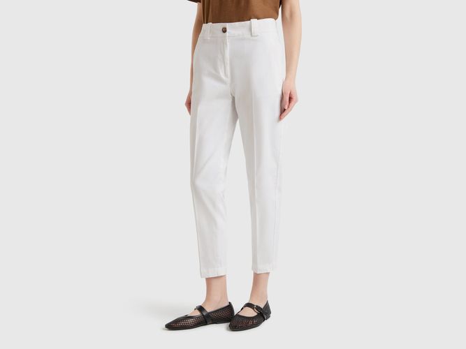 Benetton, Pantalon Slim Fit, Blanc - United Colors of Benetton - Modalova
