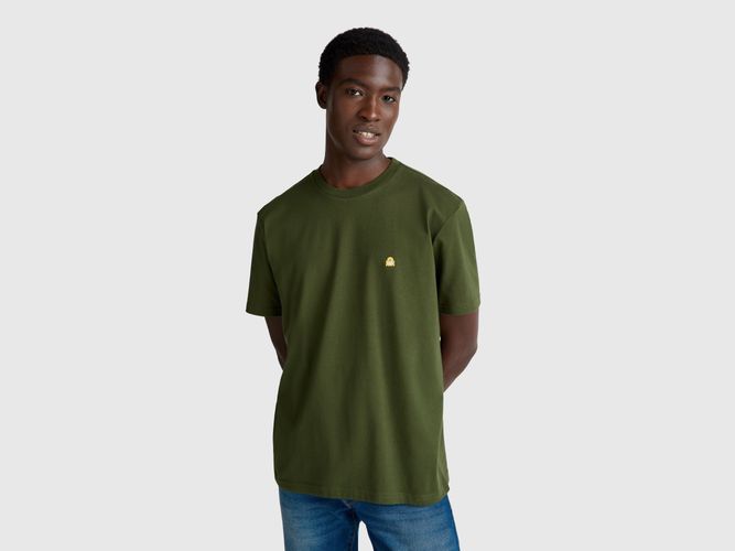 Benetton, T-shirt Basique En Coton, Taille: XXXL, Vert Foncé - United Colors of Benetton - Modalova
