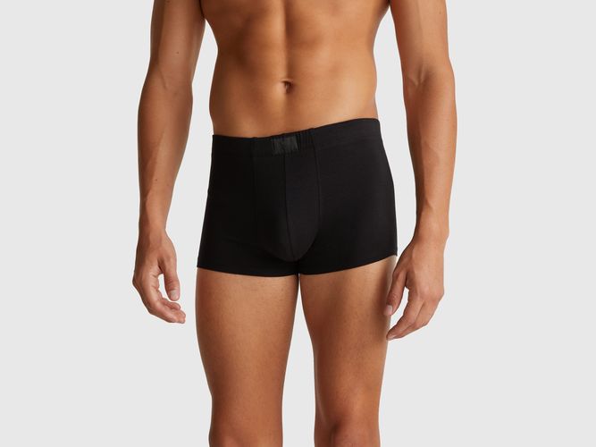 Benetton, Boxer En Coton Mélangé, Taille: L, Noir - United Colors of Benetton - Modalova