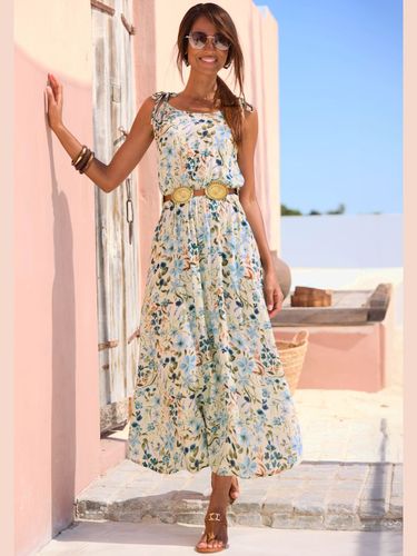 Robe mi-longue robe d'été à encolure ronde - - Buffalo - Modalova