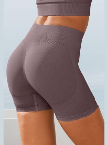 Short technique short sans coutures avec structure côtelée et effet moulant - LASCANA - Modalova