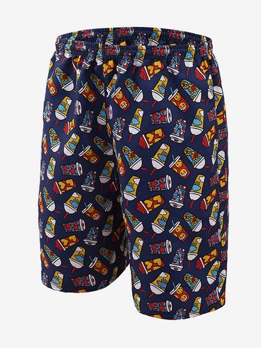 Maillot de bain à séchage rapide grande taille imprimé tropical short de plage - milanoo.com - Modalova