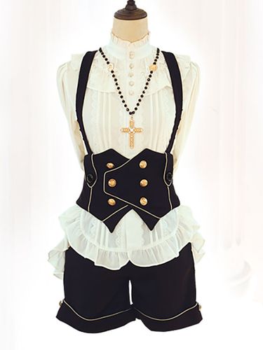 Lolita Top Gilet Costumes Gothique Sans Manches - milanoo.com - Modalova