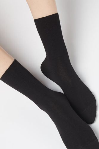 Calcetines cortos de algodón con cashmere Mujer Velikost 39-41 - Calzedonia - Modalova