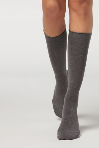 Calcetines Largos 3/4 con Cashmere Mujer Velikost 39-41 - Calzedonia - Modalova