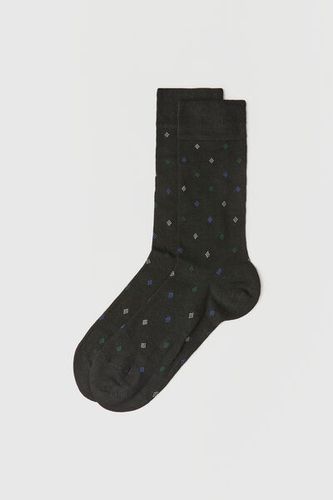 Calcetines Cortos con Cachemira y Rombos Integral de Hombre Hombre Velikost TU - Calzedonia - Modalova