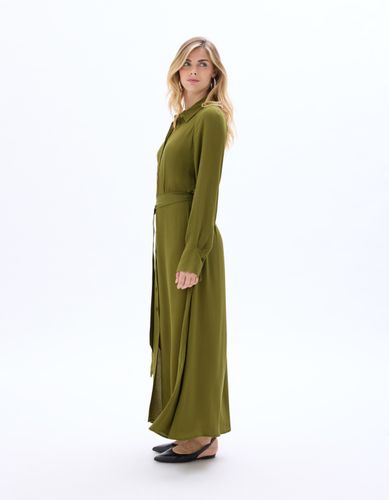 Robe midi chemise - kaki - celio - Modalova