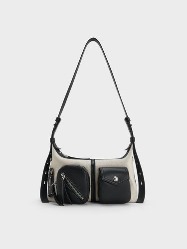 Charles & Keith - Thora Canvas -Pocket Crossbody Bag - Charles & Keith - Modalova