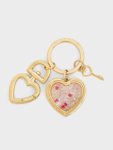 Charles & Keith - Heart Lock Crystal Keychain - Charles & Keith - Modalova